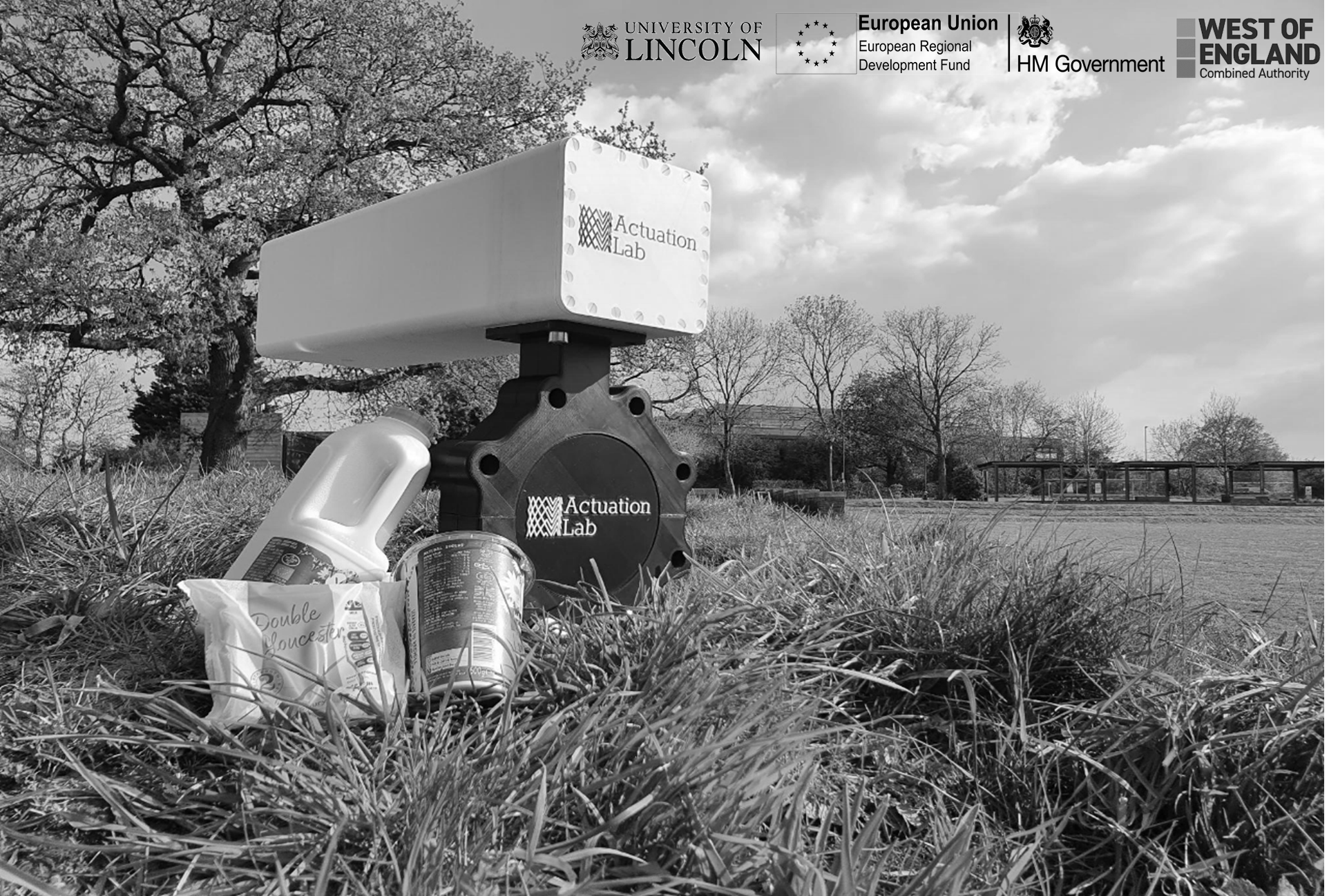 The Callimorph actuator in a field with dairy products