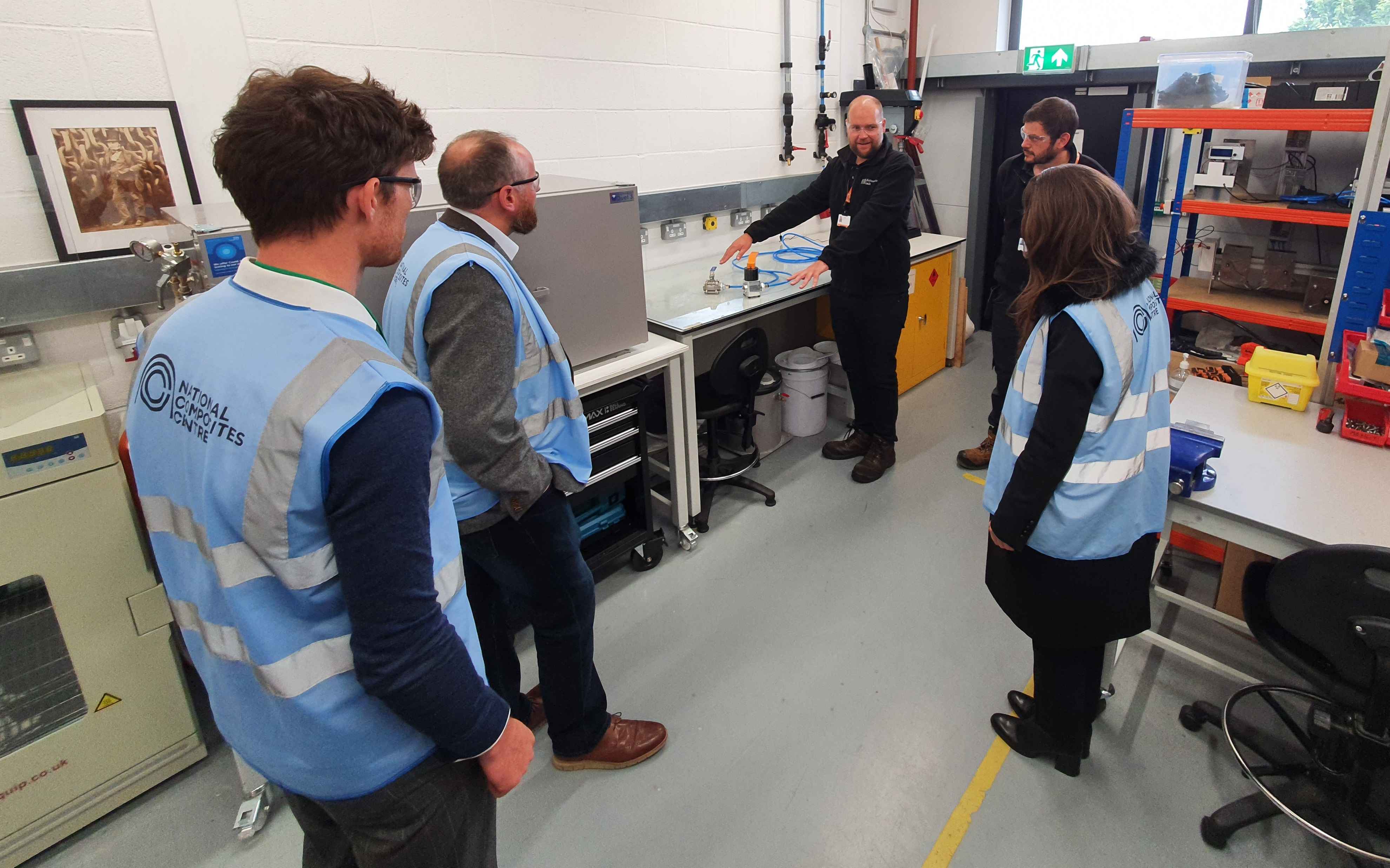 Our CTO Michael Dicker demonstrating the Dragonfly Valve to our visitors