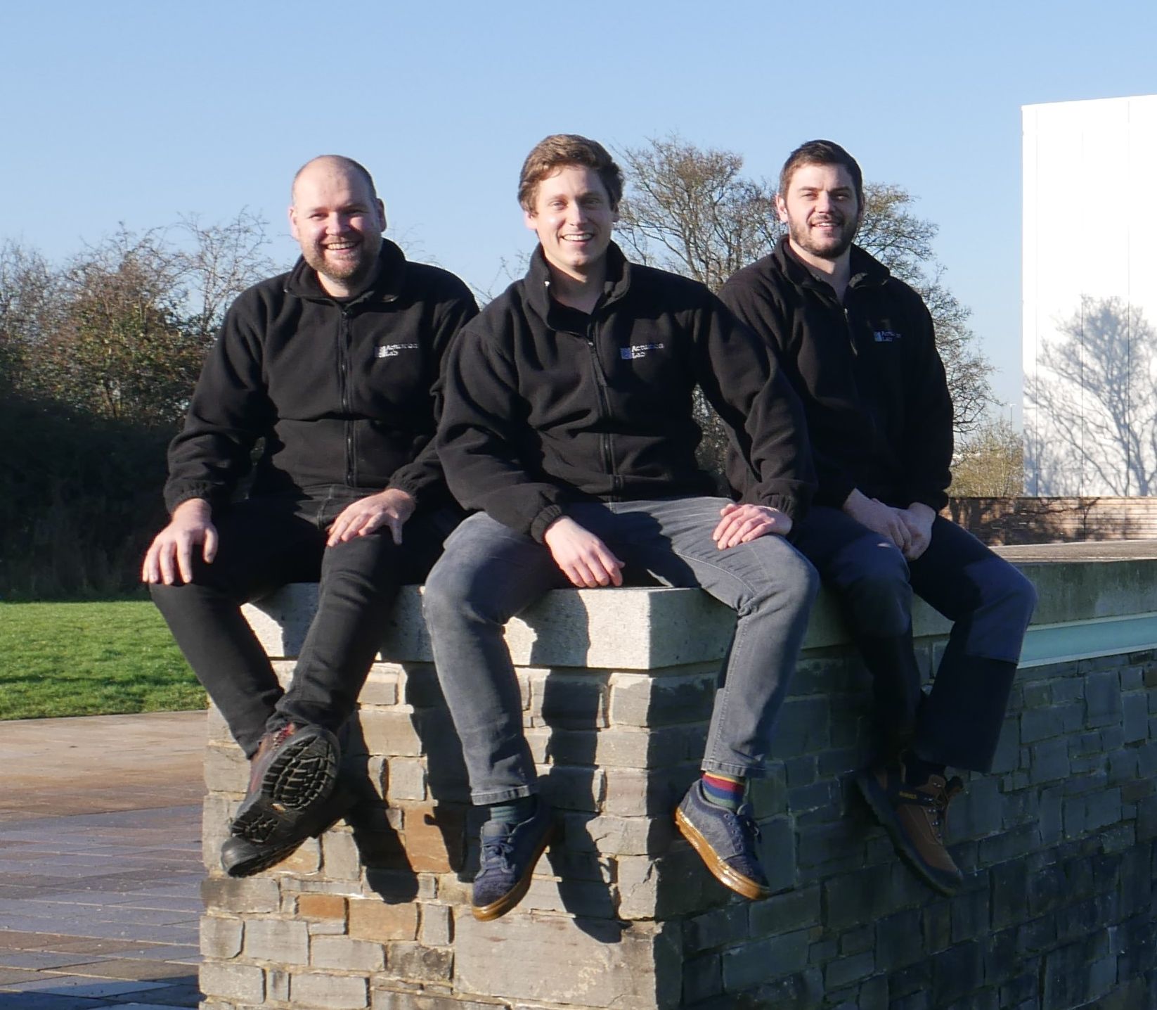 The company founders: Michael Dicker (CTO), Simon Bates (CEO) and Tom Llewellyn-Jones (Head of R&D)