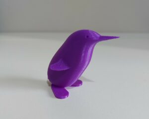 Gaelle's 3D printed penguin